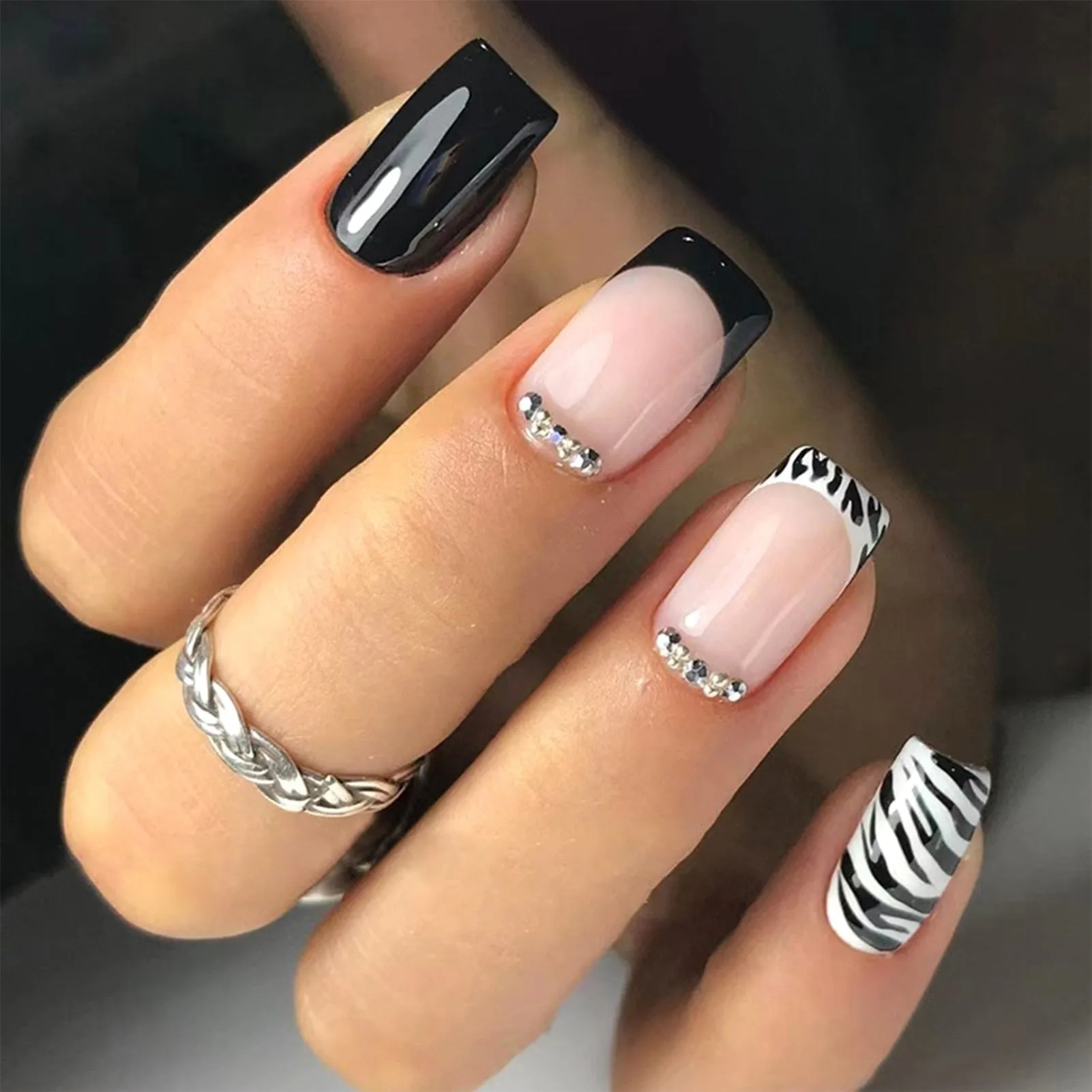 Dark Gothic Press On Nails