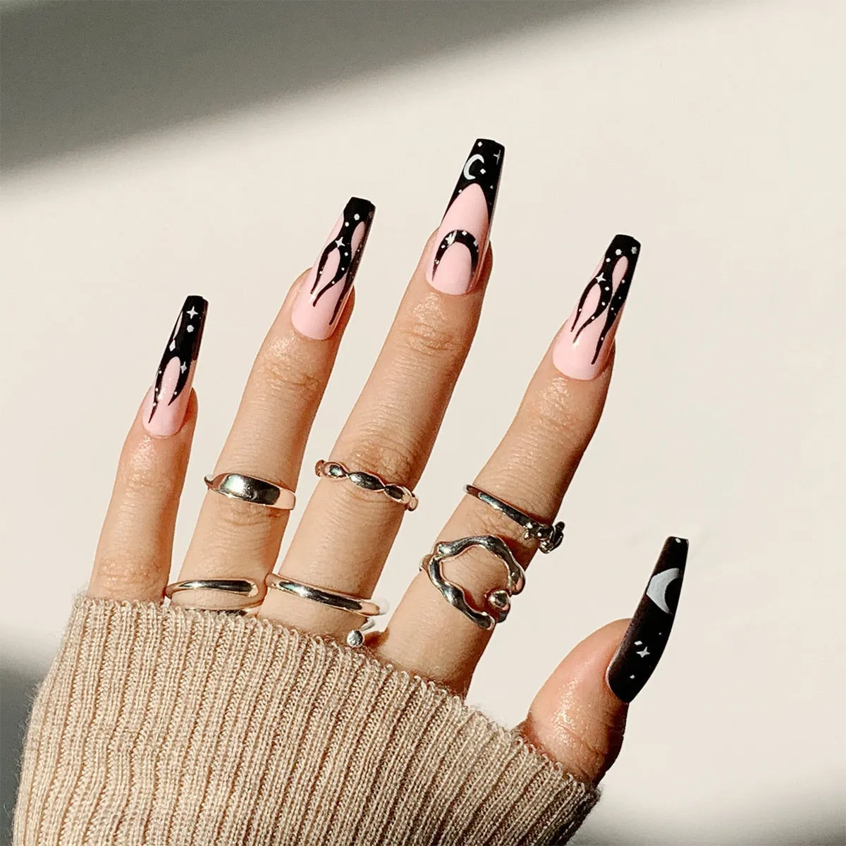 Dark Gothic Press On Nails