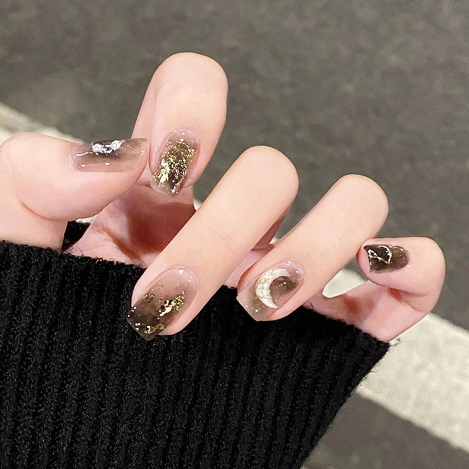 Dark Gothic Press On Nails