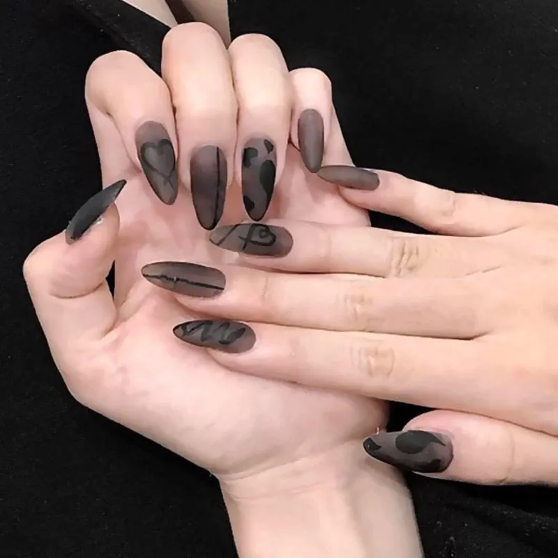 Dark Gothic Press On Nails