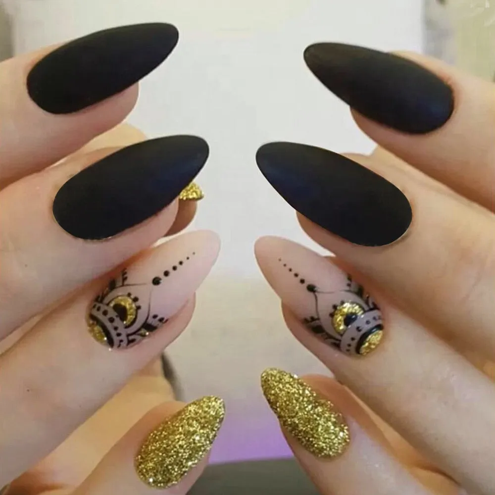 Dark Gothic Press On Nails