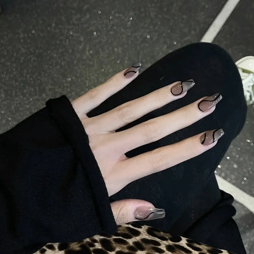 Dark Gothic Press On Nails
