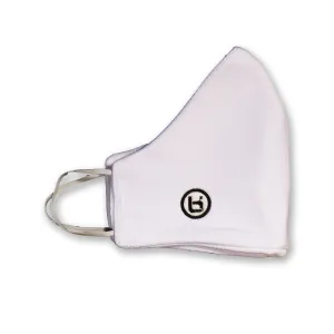 DL Logo Face Mask in White Ballislife