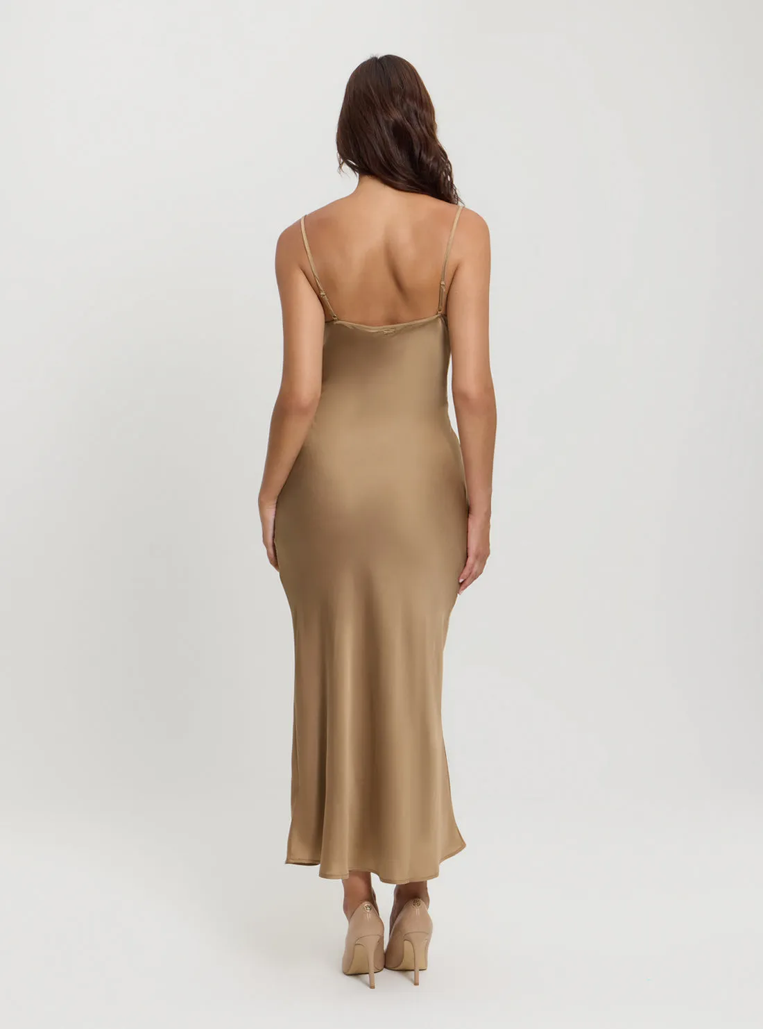 Eco Brown Akilina Maxi Dress Guess
