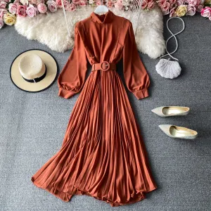 Elegant Lantern Sleeve Dress Anna Kay Co