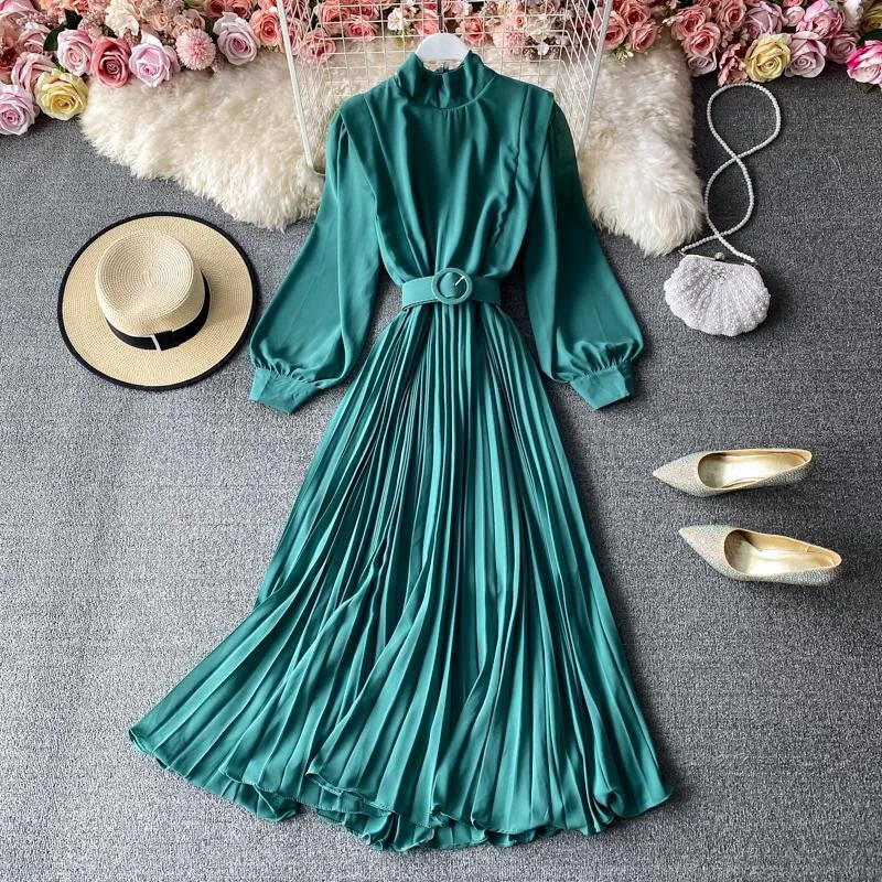 Elegant Lantern Sleeve Dress Anna Kay Co