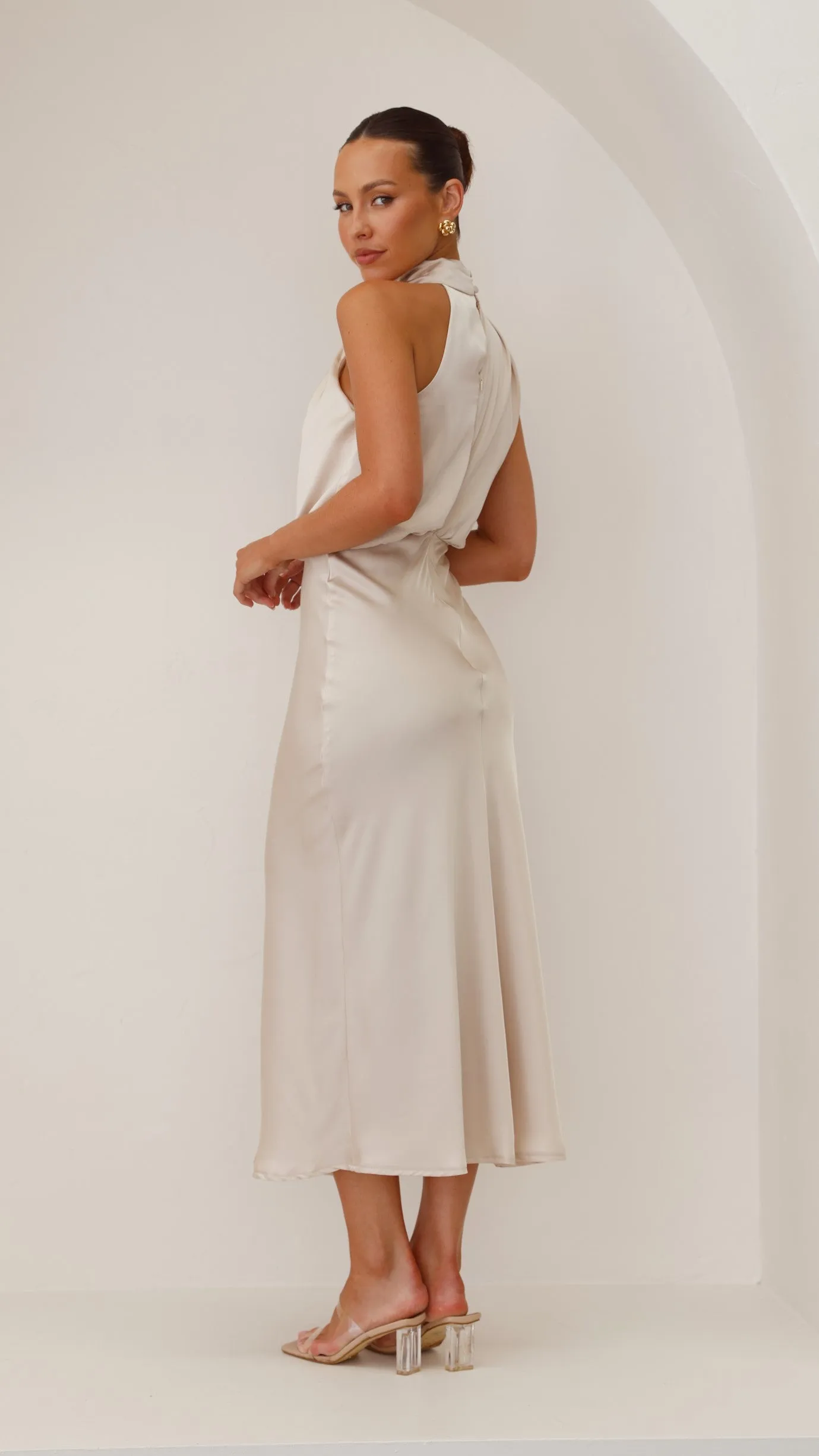 Esther Maxi Dress - Champagne Billy J
