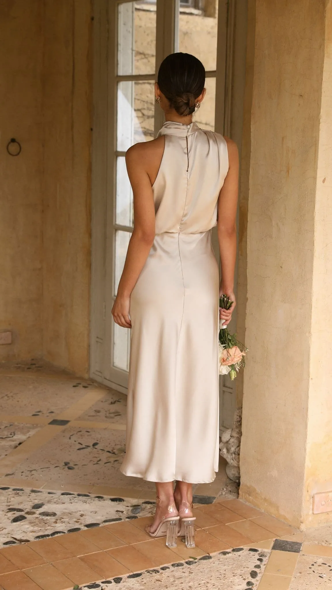 Esther Maxi Dress - Champagne Billy J