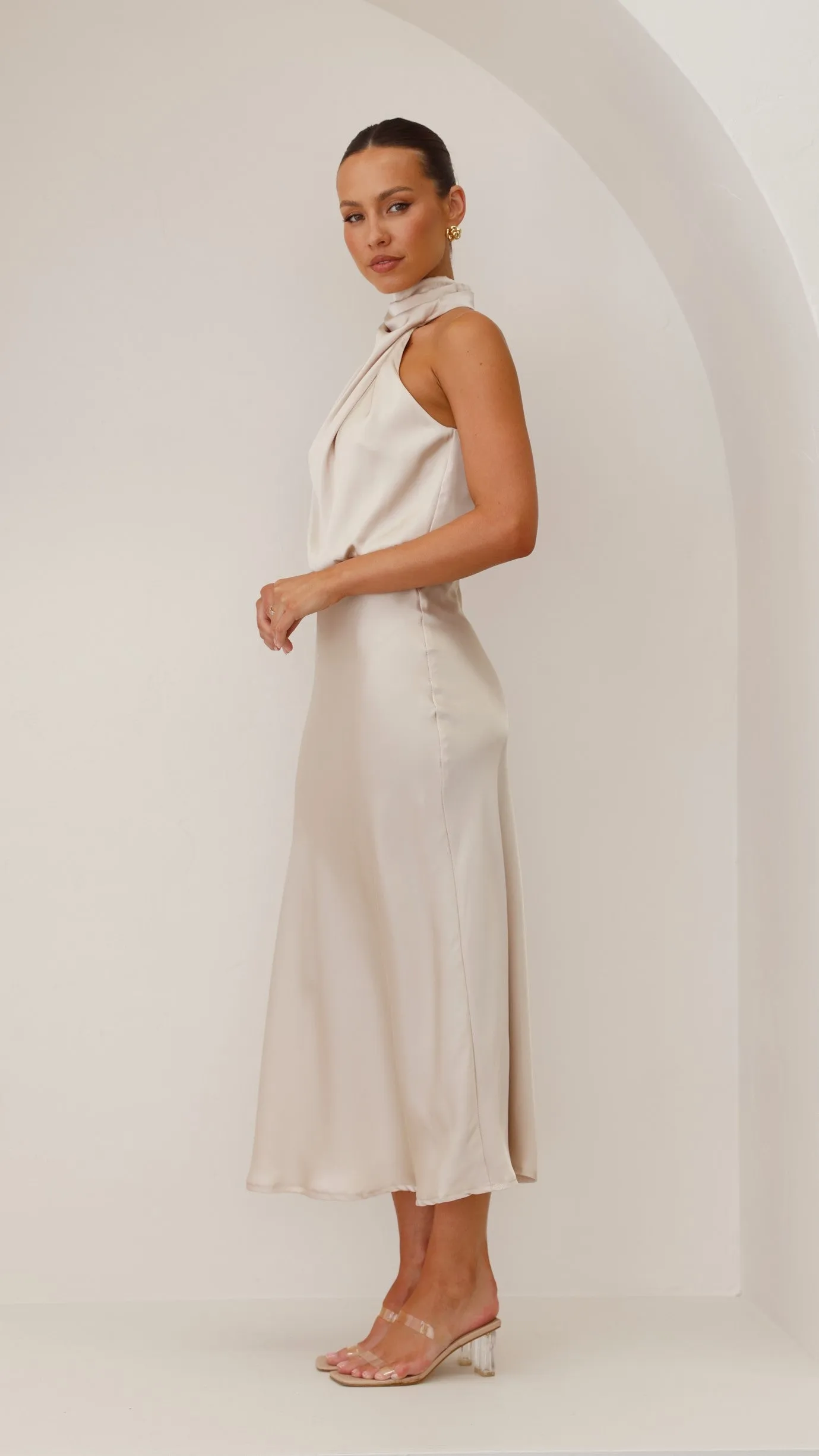 Esther Maxi Dress - Champagne Billy J