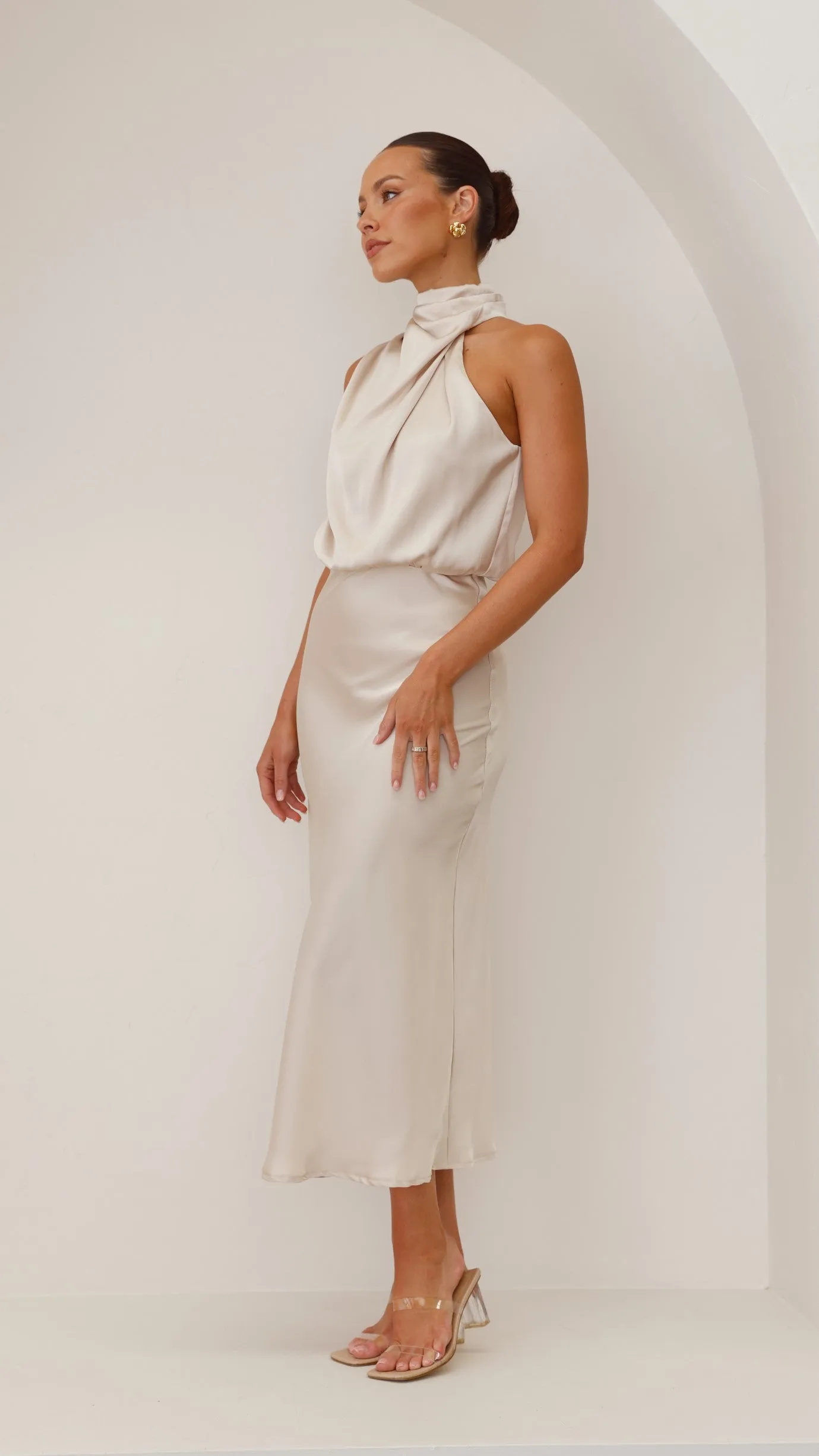 Esther Maxi Dress - Champagne Billy J