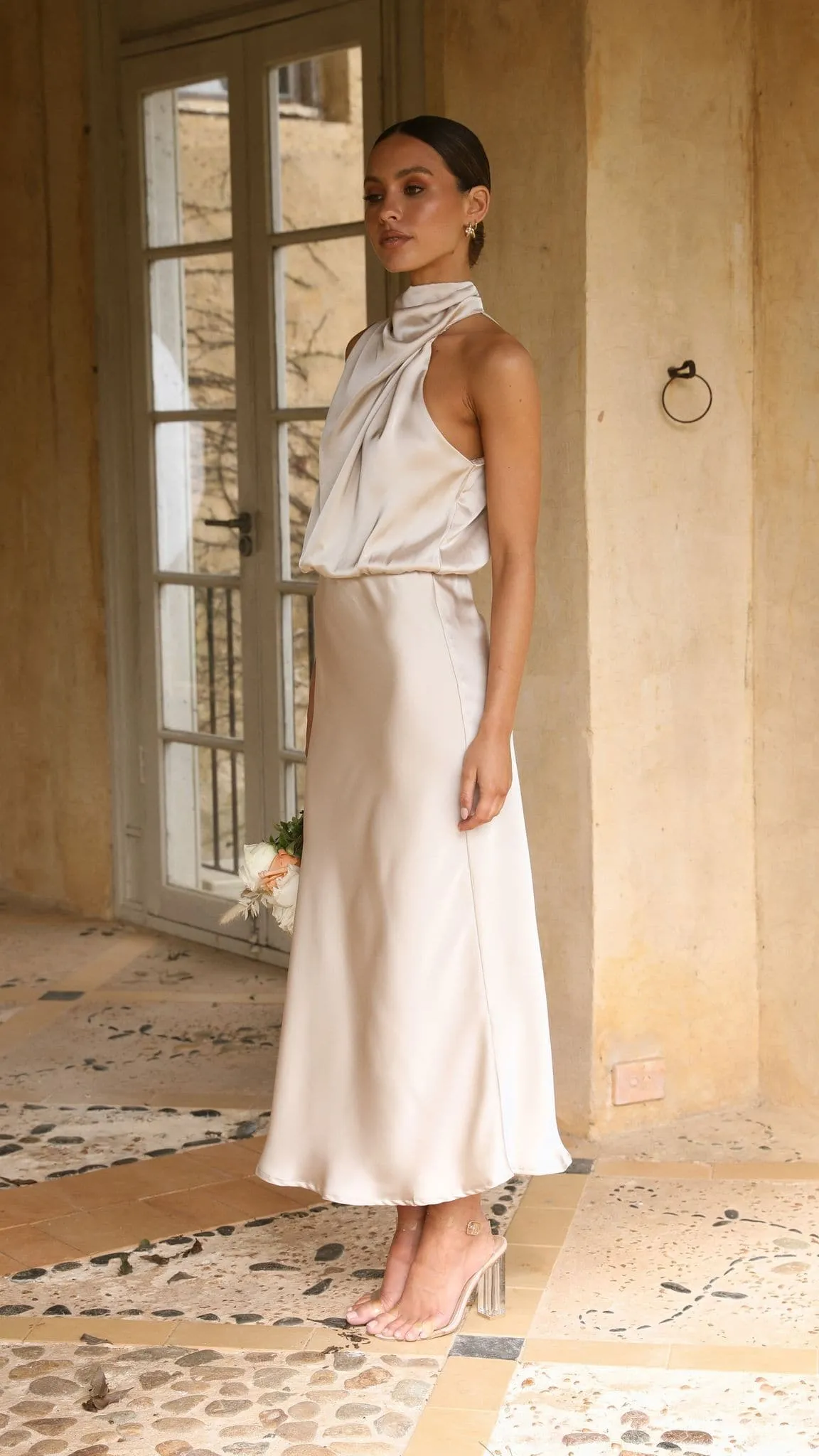 Esther Maxi Dress - Champagne Billy J