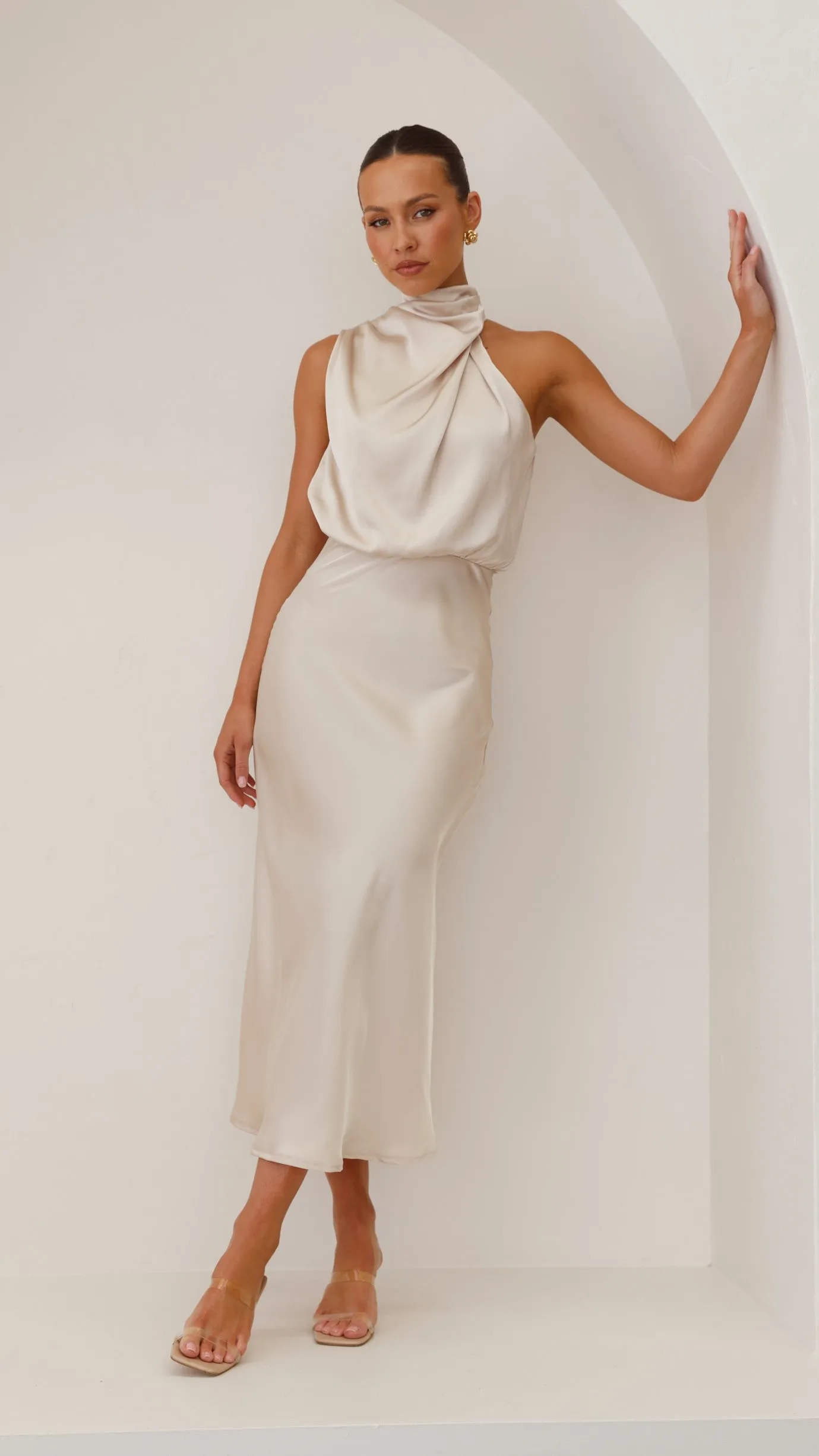 Esther Maxi Dress - Champagne Billy J