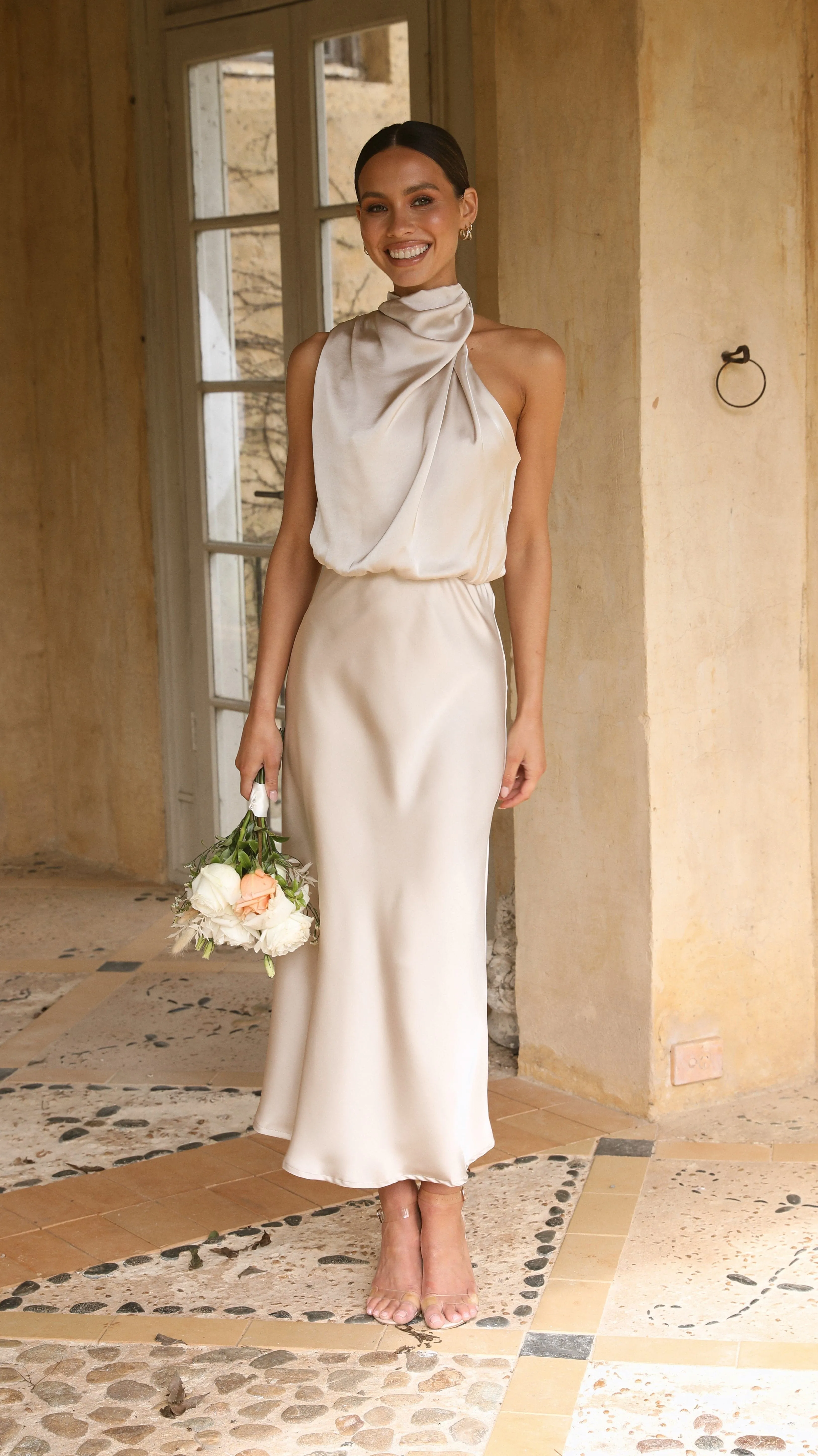 Esther Maxi Dress - Champagne Billy J