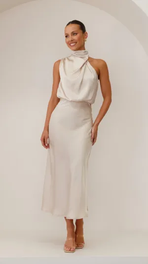 Esther Maxi Dress - Champagne Billy J