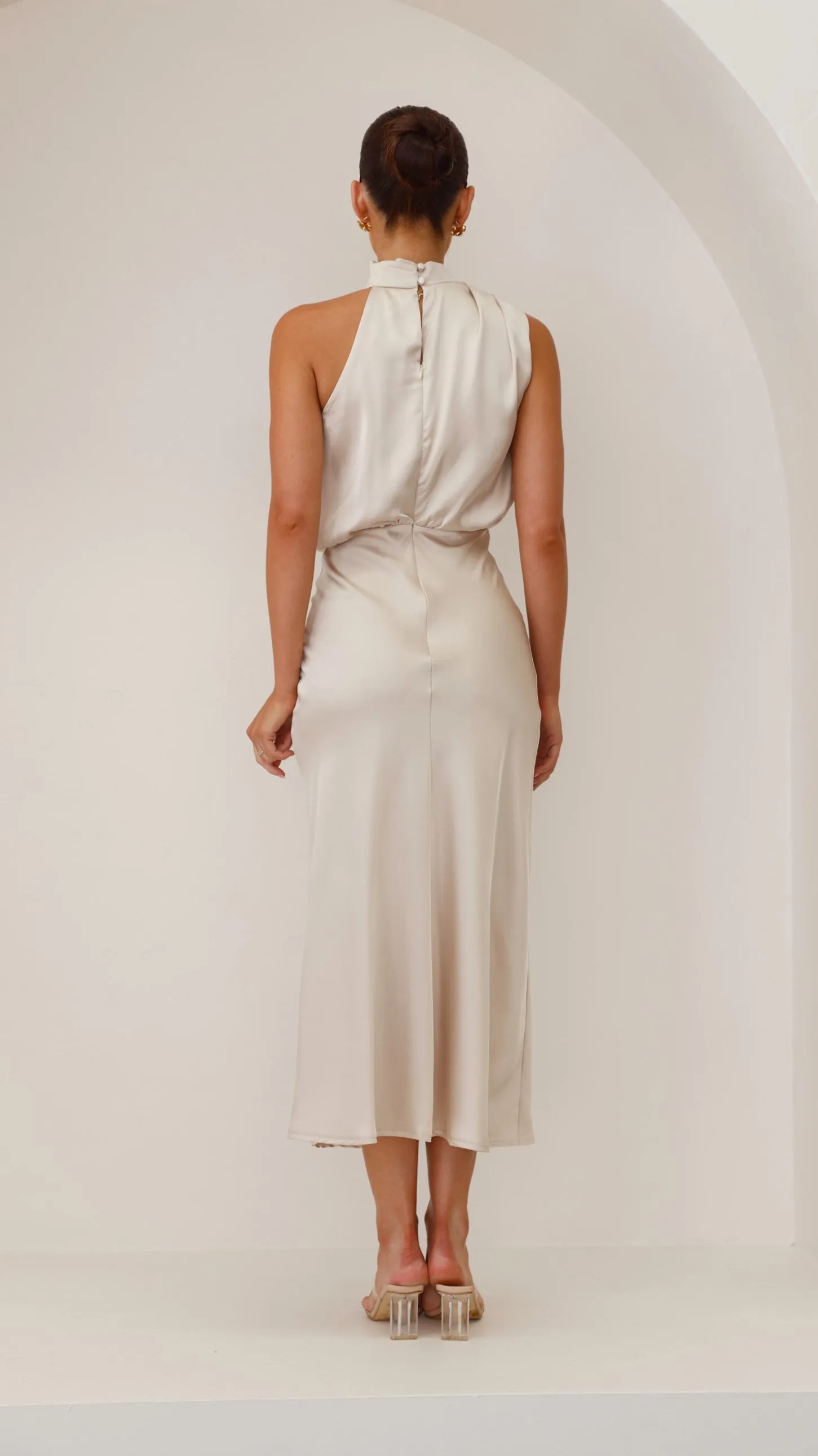 Esther Maxi Dress - Champagne Billy J
