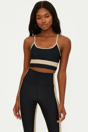 Eva Top Black Tan Colorblock Beach Riot