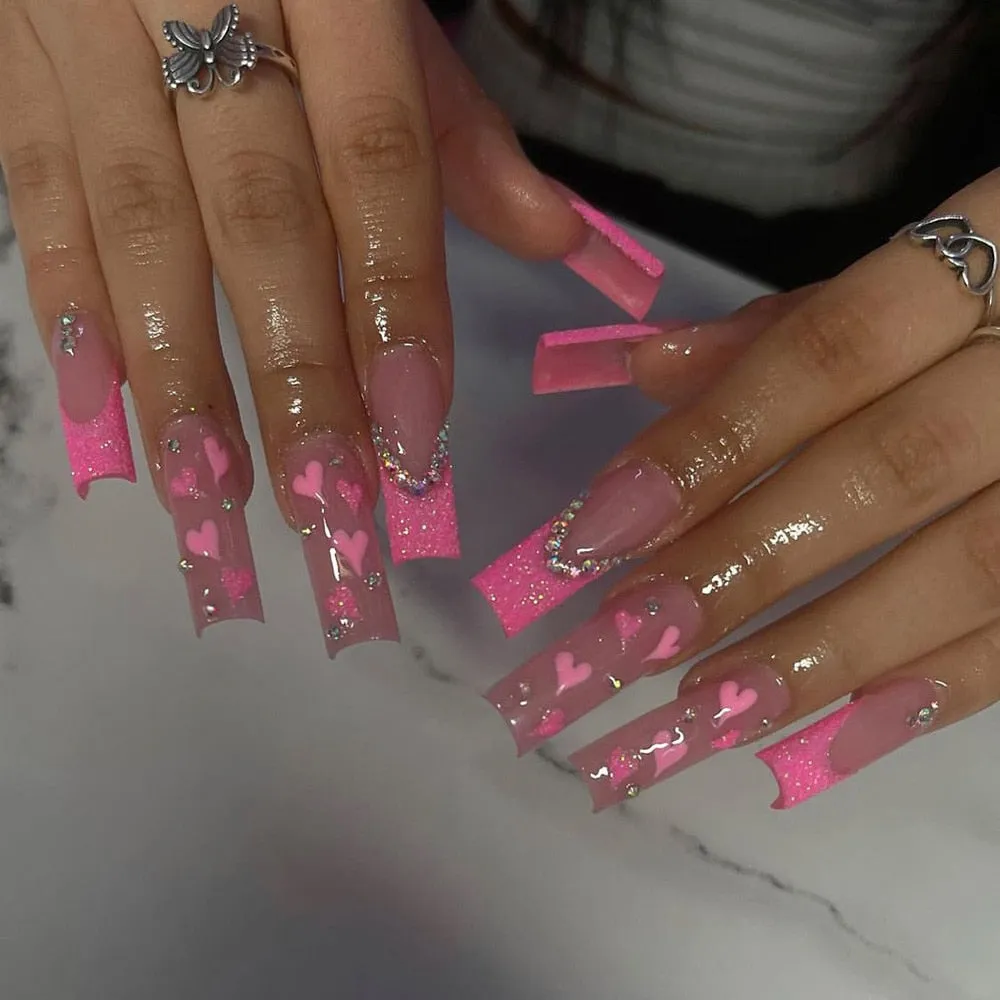 Extra Long Square Press On Nails