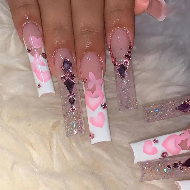 Extra Long Square Press On Nails