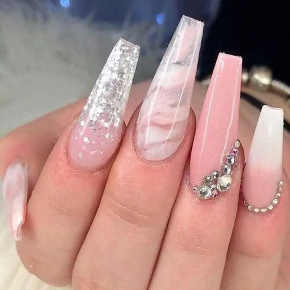 Extra Long Square Press On Nails