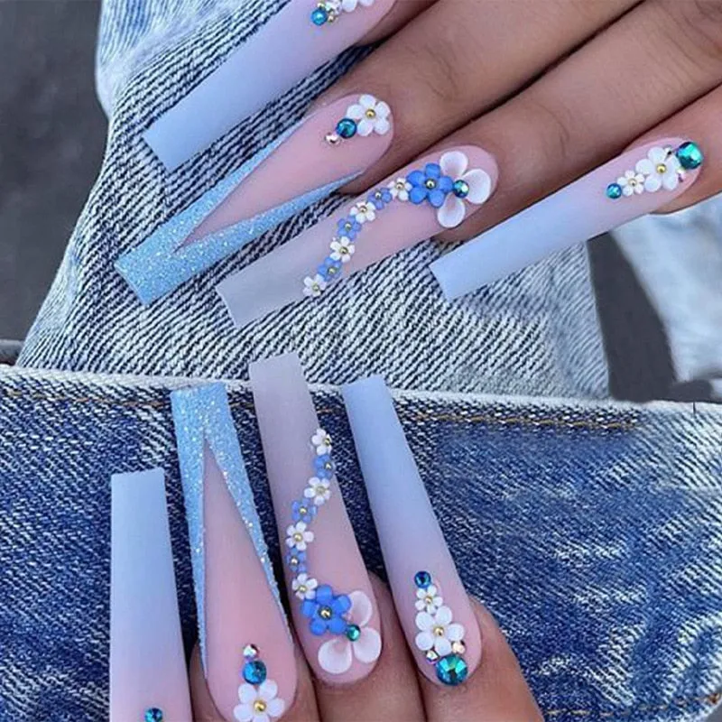 Extra Long Square Press On Nails