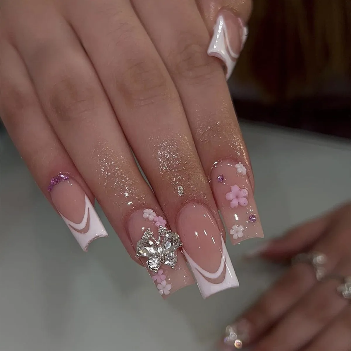 Extra Long Square Press On Nails