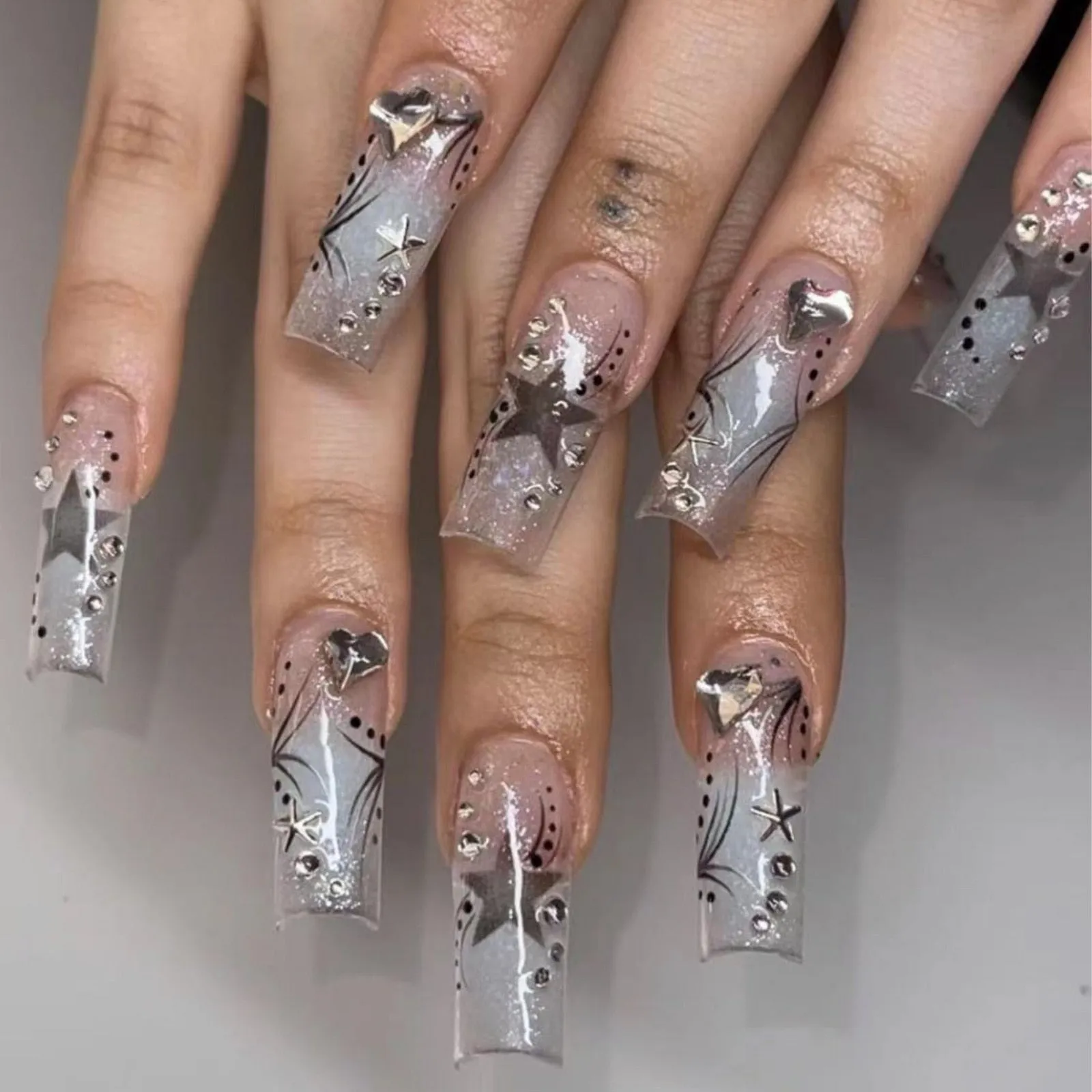 Extra Long Square Press On Nails
