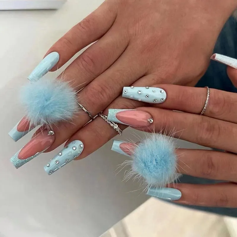 Extra Long Square Press On Nails