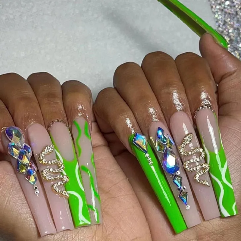 Extra Long Square Press On Nails