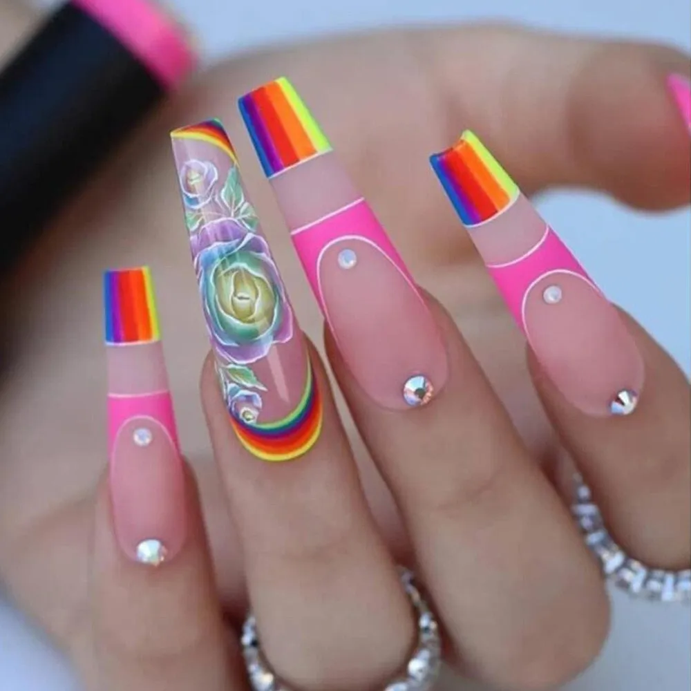 Extra Long Square Press On Nails