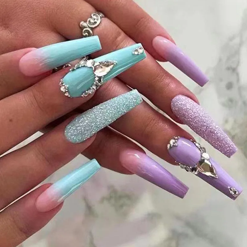 Extra Long Square Press On Nails