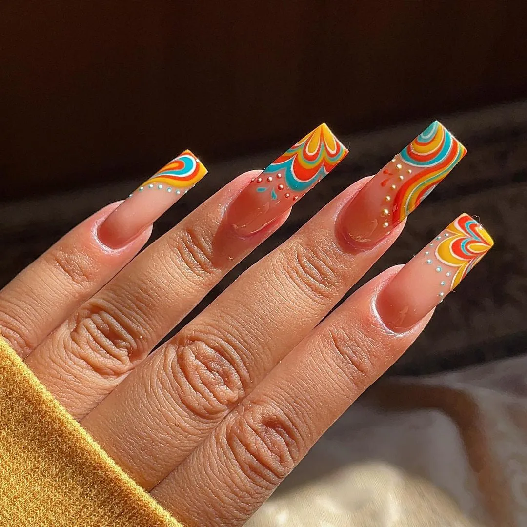 Extra Long Square Press On Nails