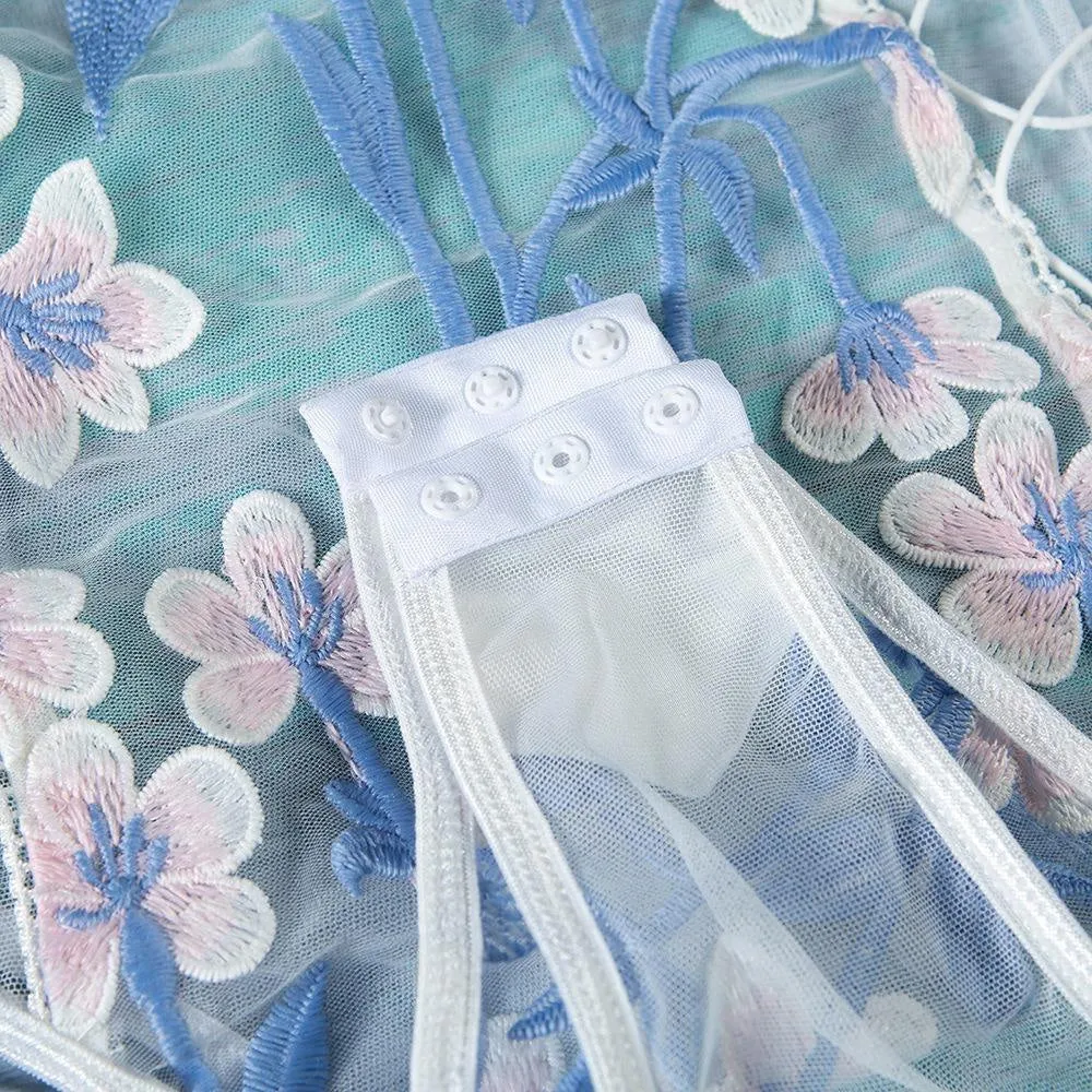 Floral Mesh Bodysuit
