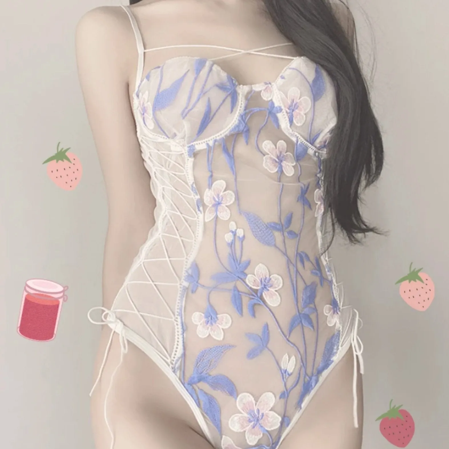 Floral Mesh Bodysuit