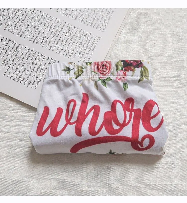 Floral Wh*re Panties