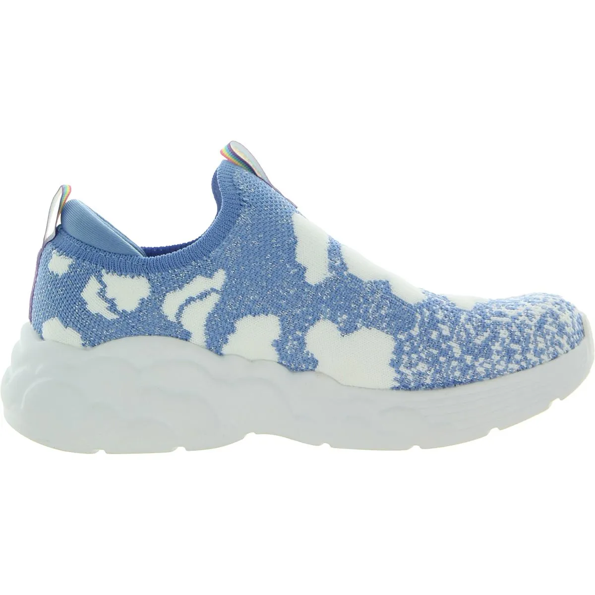 Fluffy Dreamz Girls Metallic Slip On Light-Up Shoes