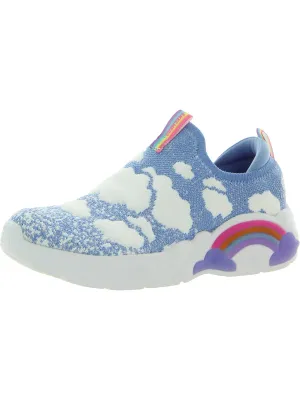 Fluffy Dreamz Girls Metallic Slip On Light-Up Shoes