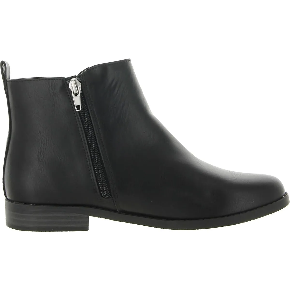 Girls Faux Leather Glitter Booties