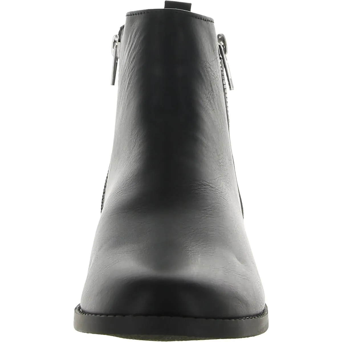 Girls Faux Leather Glitter Booties
