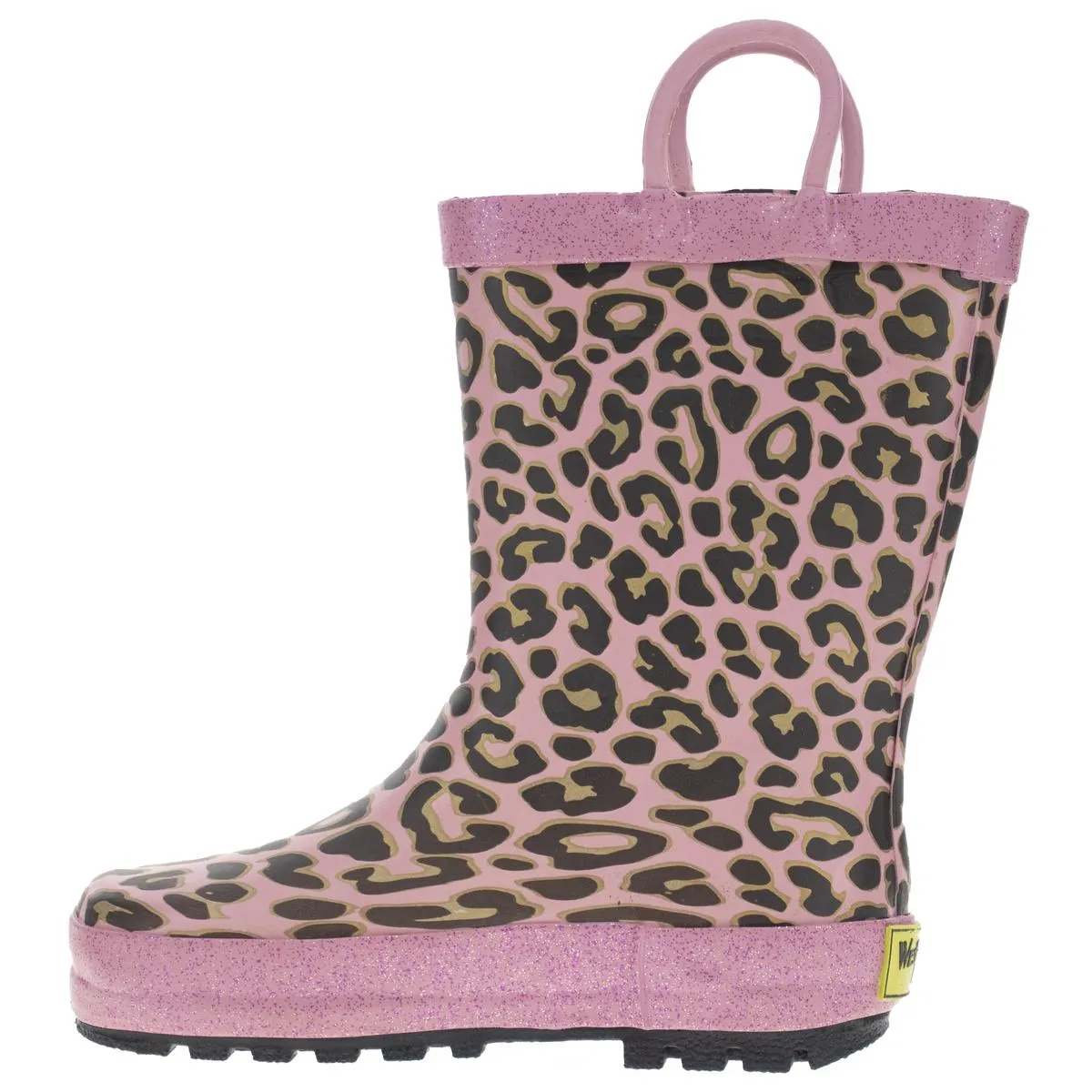 Girls Rubber Pull On Rain Boots