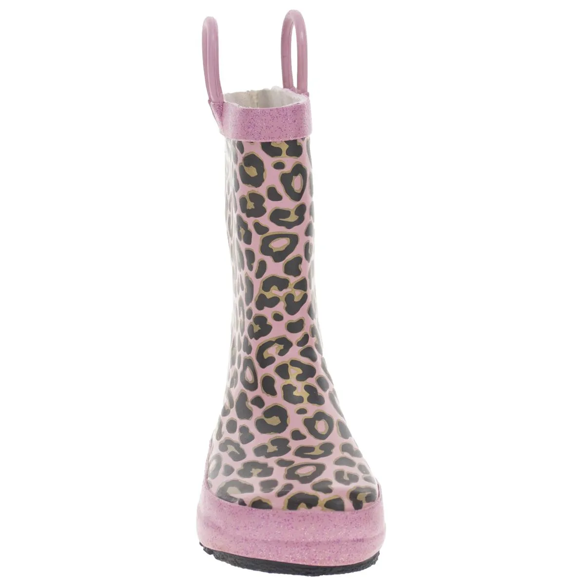 Girls Rubber Pull On Rain Boots