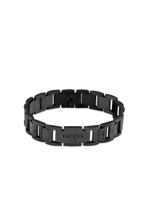 Gunmetal Logo Frontiers Chain Bracelet Guess
