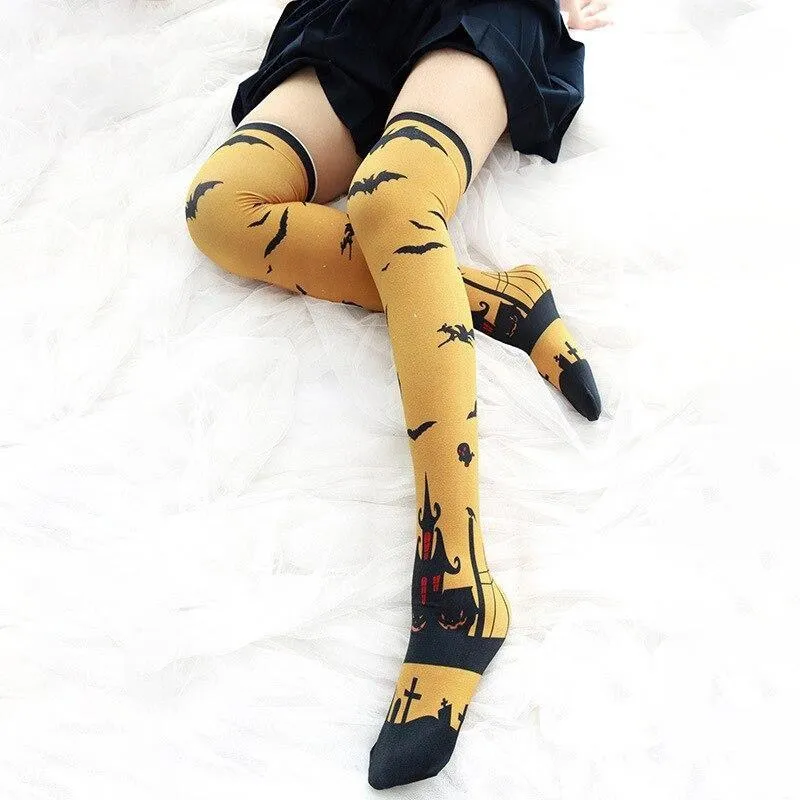 Halloween Thigh High Stockings