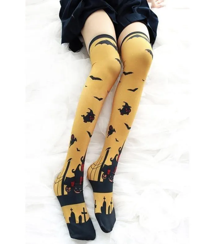 Halloween Thigh High Stockings