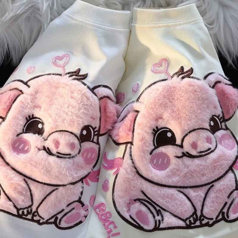 Happy Pig Fluffy Tee