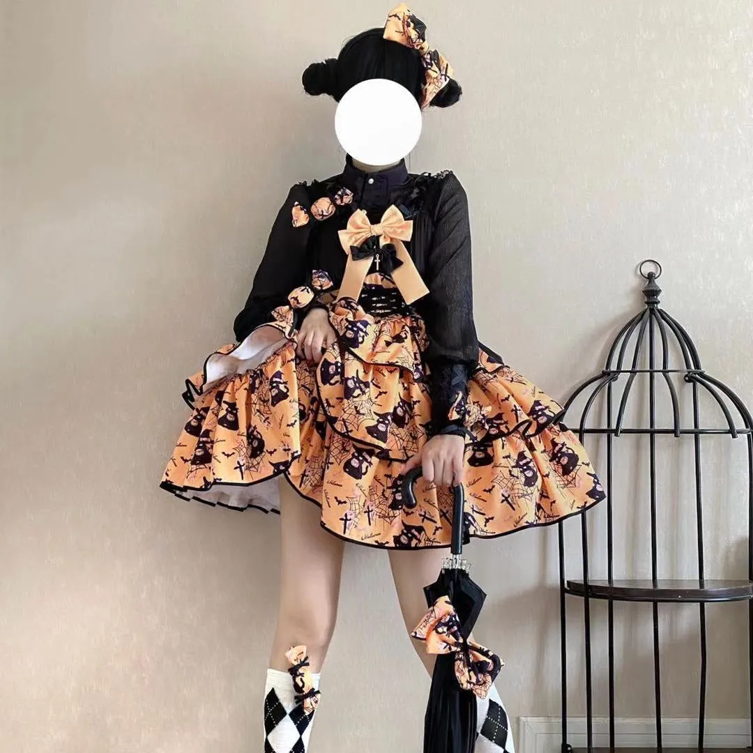 Haunted Halloween Patterned Dress