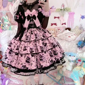 Haunted Halloween Patterned Dress