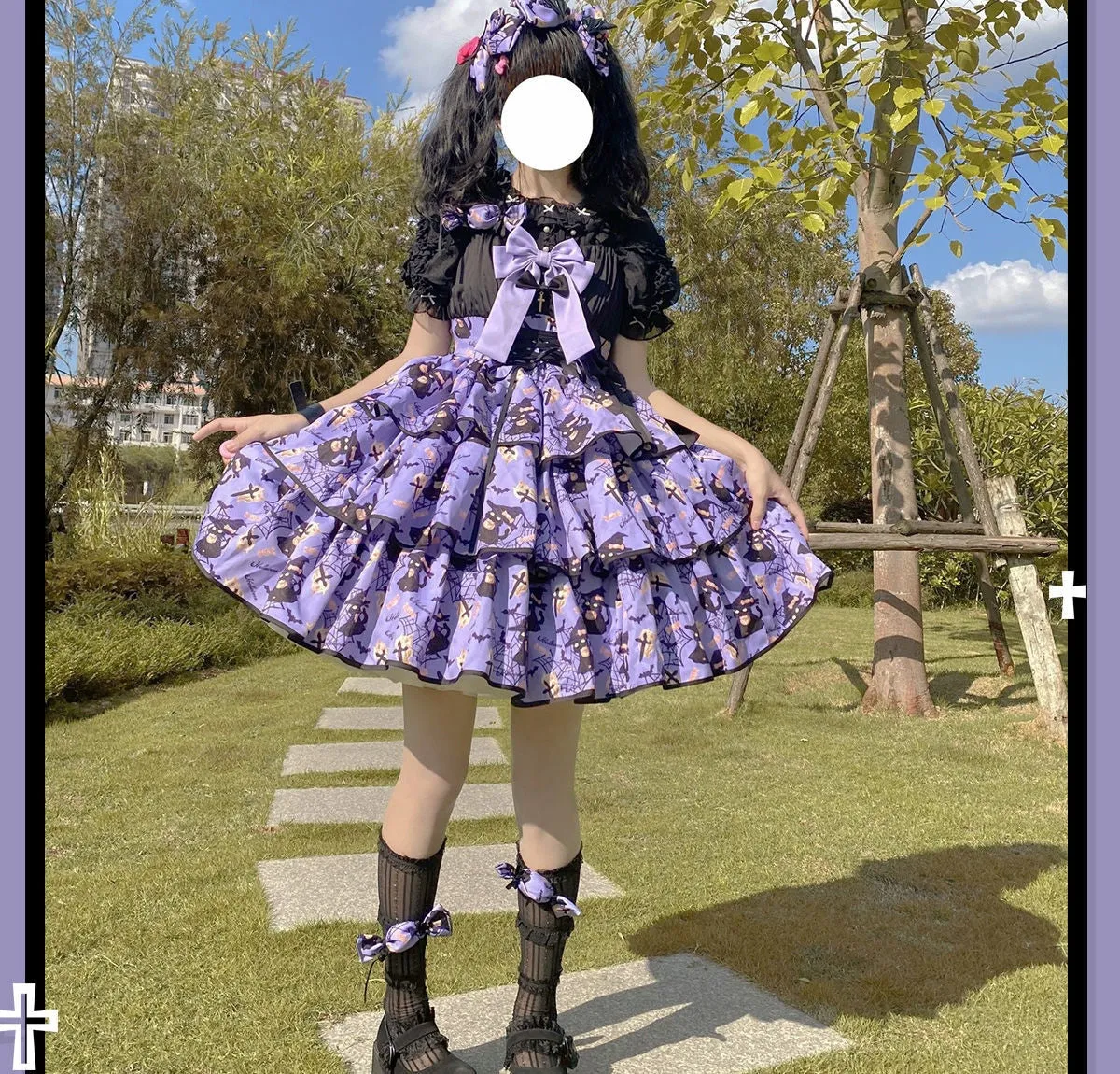 Haunted Halloween Patterned Dress