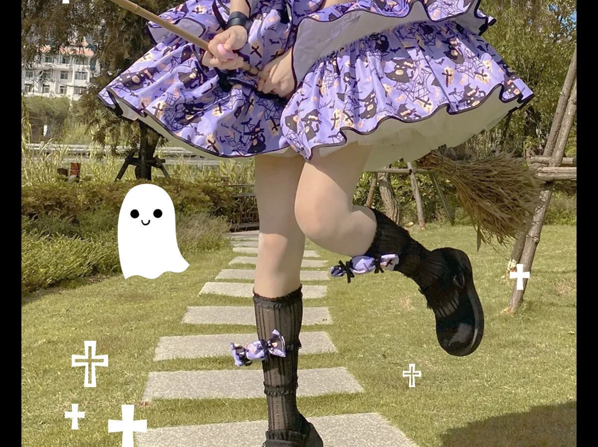 Haunted Halloween Patterned Dress