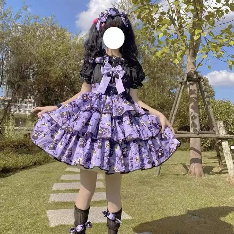 Haunted Halloween Patterned Dress