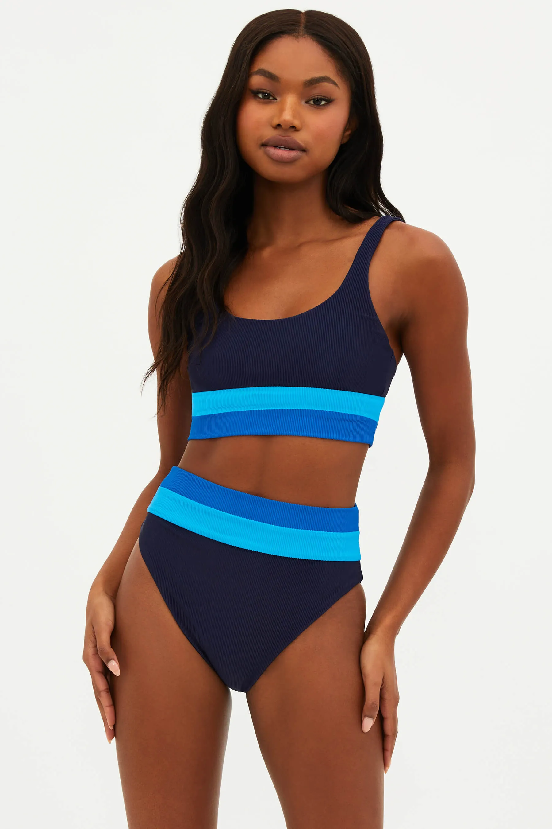 Heidi Bottom Marine Colorblock Beach Riot
